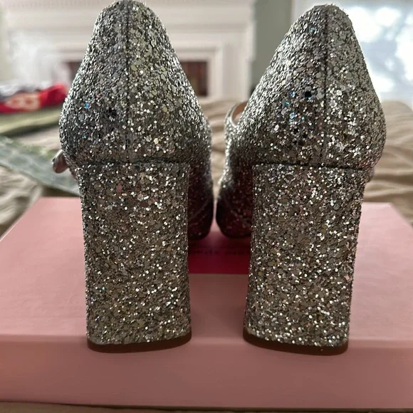 NIB never worn Kate Spade Maren glitter pumps - Picture 3 of 7
